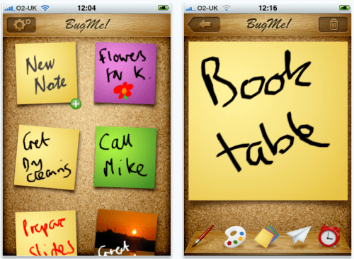BugMe! Brings Sticky Notes to the iPhone