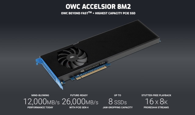 OWC Announces Accelsior 8M2, World&#039;s Fastest PCIe SSD for Mac Pro