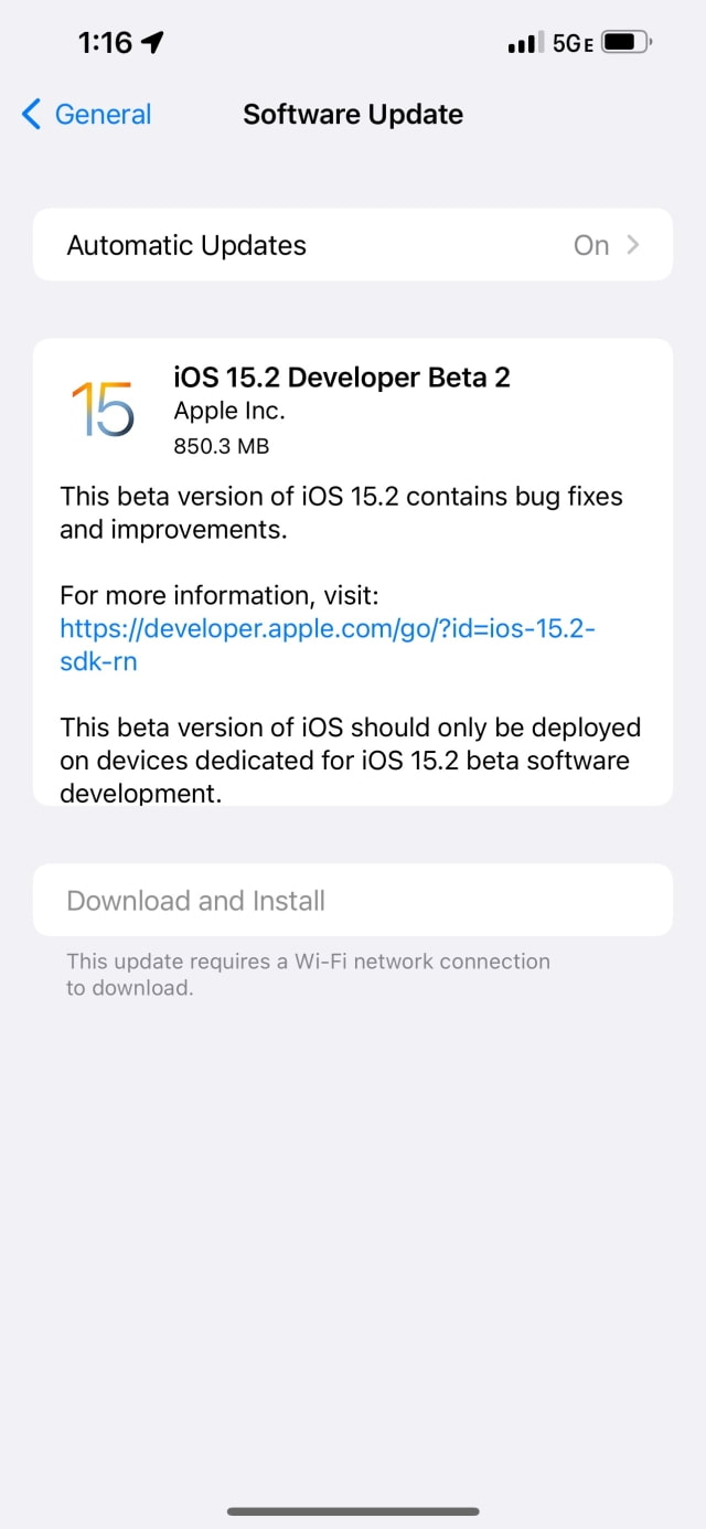 Apple Releases iOS 15.2 Beta 2 and iPadOS 15.2 Beta 2 [Download]