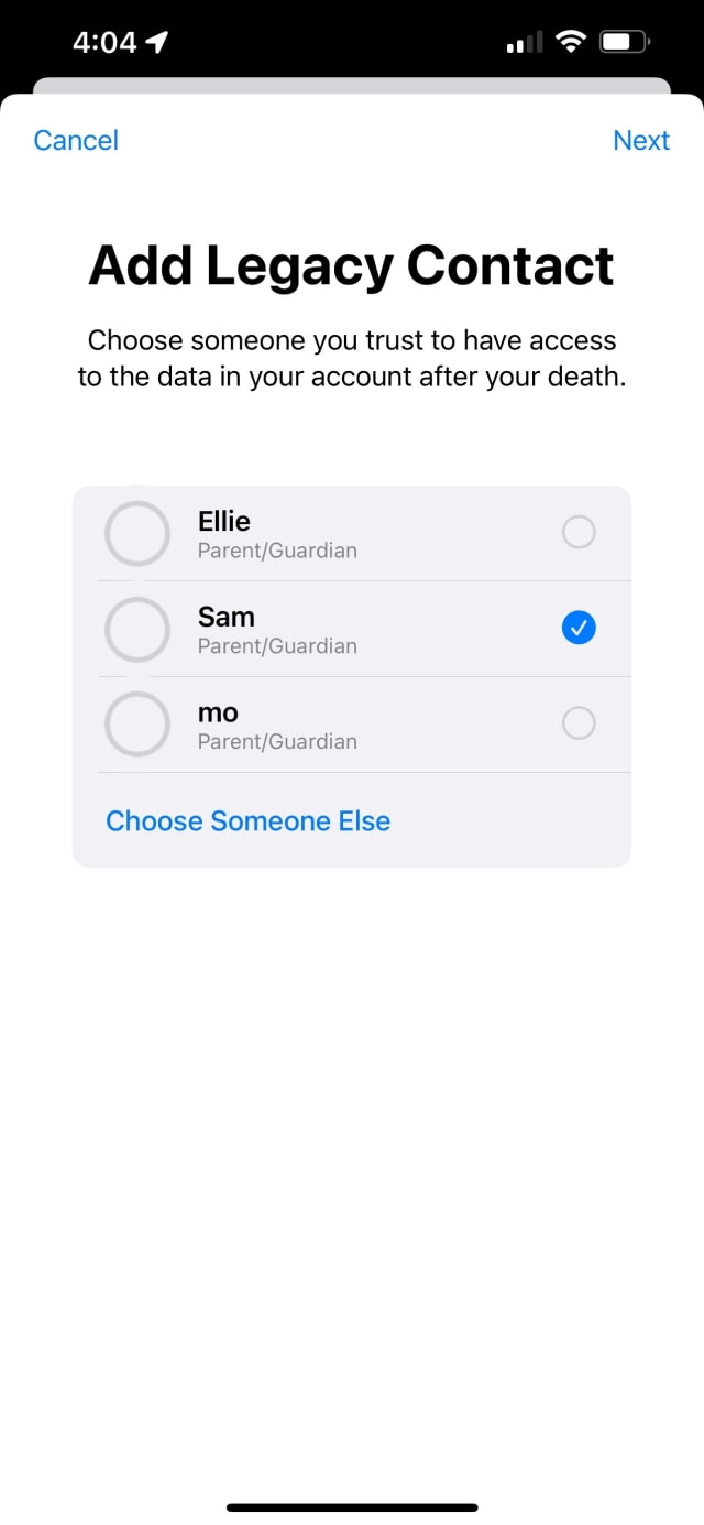 iOS 15.2 Beta 2 Lets You Assign &#039;Legacy Contact&#039; That Can Access Data From Your Account After Your Death