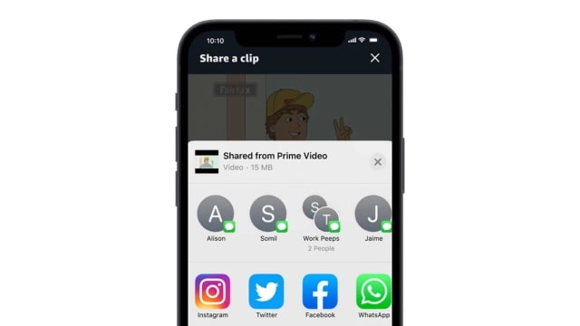 You Can Now Share Clips From Amazon Prime Video Using Your iPhone