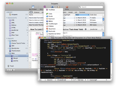 Snippets Stores Your Valuable Pieces of Code for Reuse