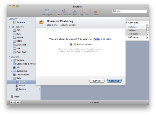 Snippets Stores Your Valuable Pieces of Code for Reuse