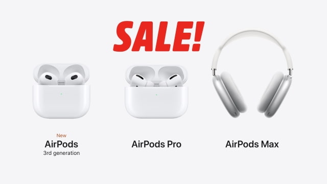Big Discounts on AirPods 3, AirPods Pro, and AirPods Max [Deal]