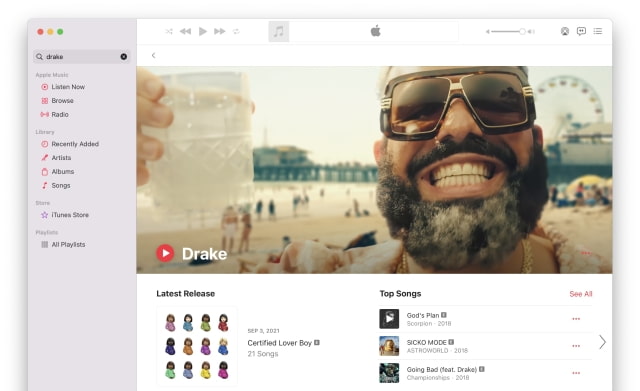 Music App Gets Native Apple Music Views in macOS Monterey 12.2 Beta