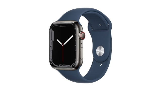 Graphite Stainless Steel Apple Watch Series 7 (45mm, Cellular) On Sale for $120 Off [Deal]