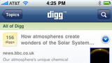 Digg iPhone App Now Available in the USA