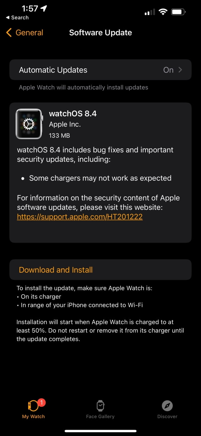 Apple Releases watchOS 8.4 for Apple Watch [Download]