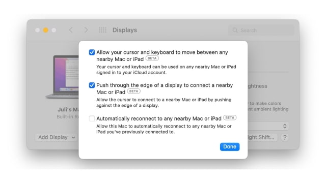 Universal Control Now Available in macOS Monterey 12.3 Beta and iPadOS 15.4 Beta