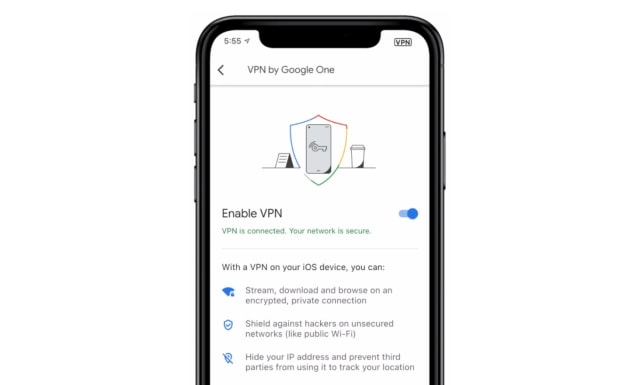 Google One VPN Now Available on iOS