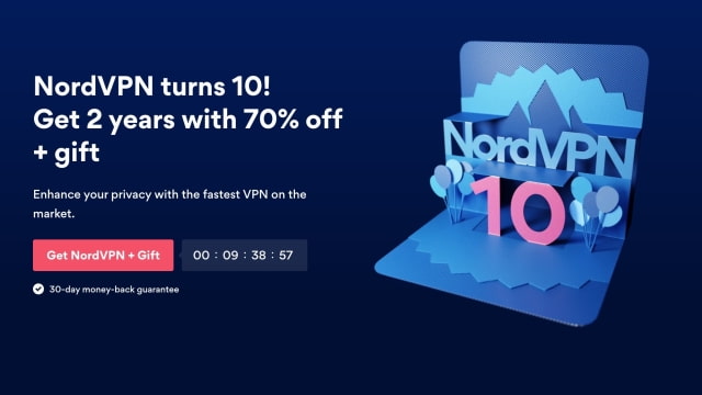 NordVPN Celebrates 10th Birthday With 70% Off Plus Extra Subscription Time [Deal]