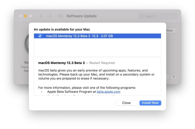 Apple Releases macOS Monterey 12.3 Beta 3 [Download]
