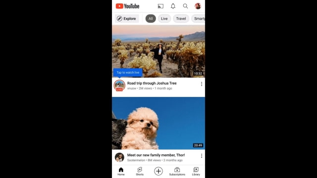 YouTube Makes It Easier to Find Livestreams With Live Ring Indicator