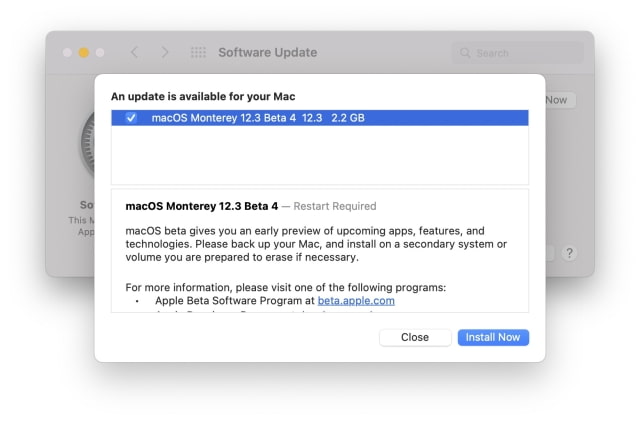 Apple Releases macOS Monterey 12.3 Beta 4 [Download]