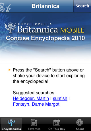 Britannica Encyclopedia 2010 Now Available on iPhone