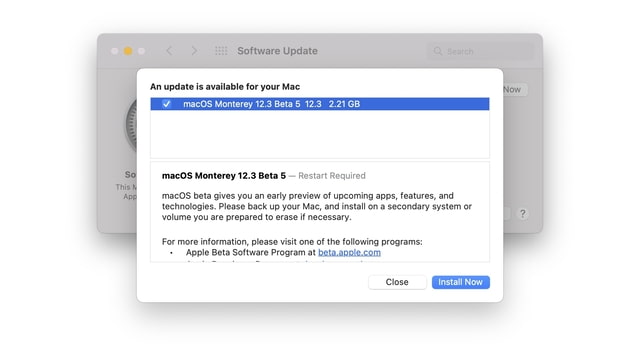 Apple lanceert macOS Monterey 12.3 Beta 5 [Download]