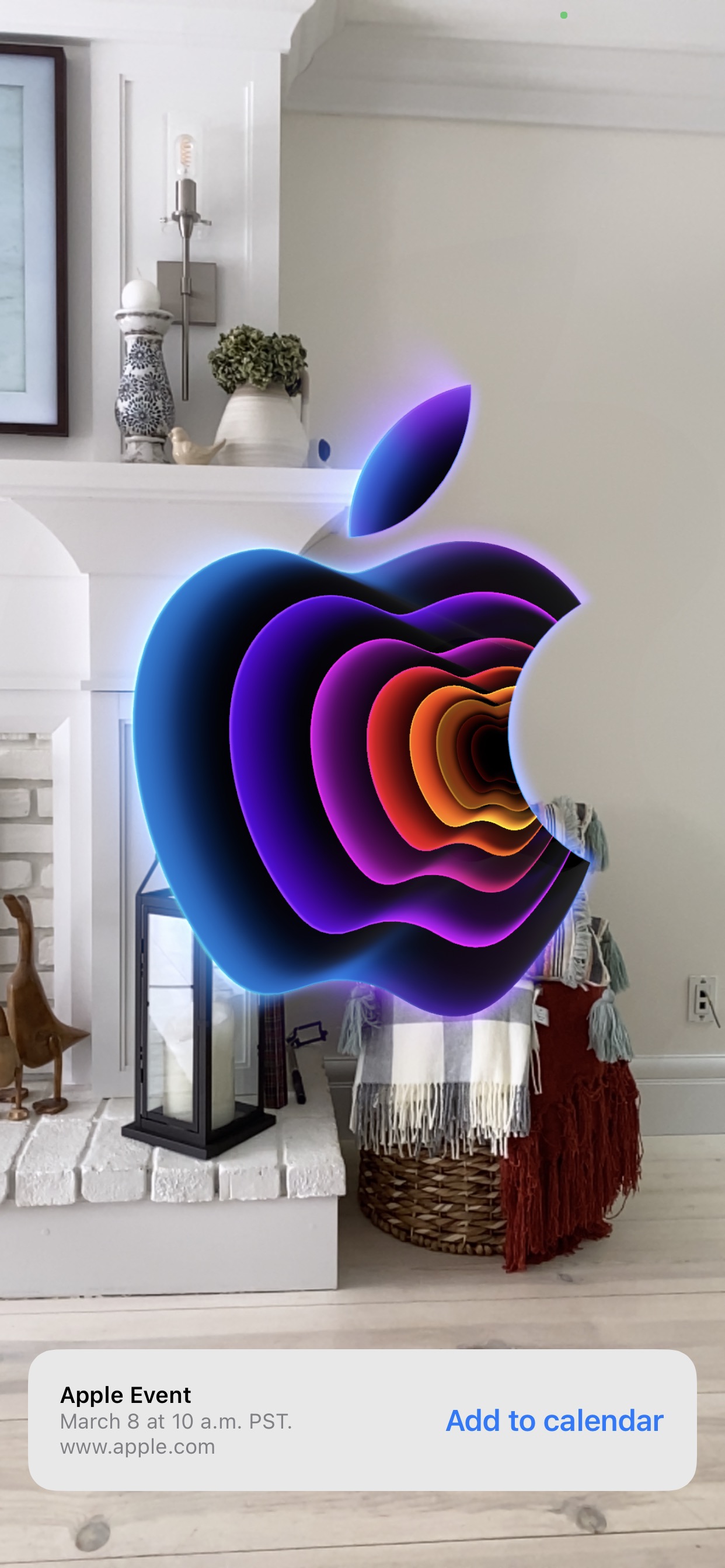 Apple March 8 Event Page Features AR Easter Egg