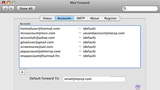 E-mail Forwarding for Mac OS X