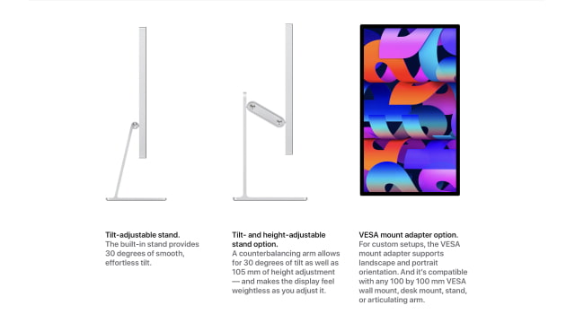 Apple Stores Can Reconfigure Studio Display With Different Stand / Mount After Purchase