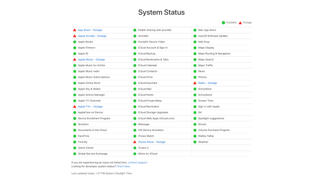 Major Apple Outage Affecting iCloud, iMessage, Music, More