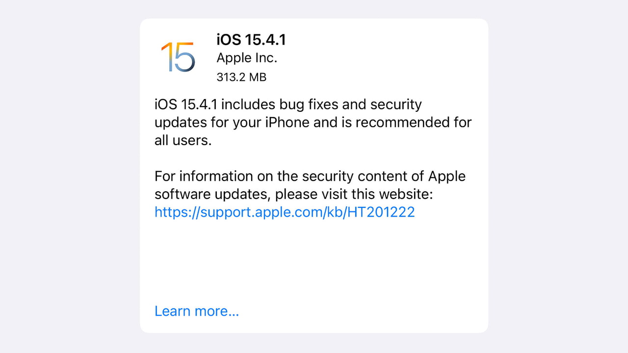Apple Releases iOS 15.4.1 and iPadOS 15.4.1 [Download] - iClarified