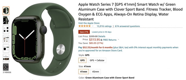Apple Watch Series 7 On Sale for $85 Off [Lowest Price Ever]