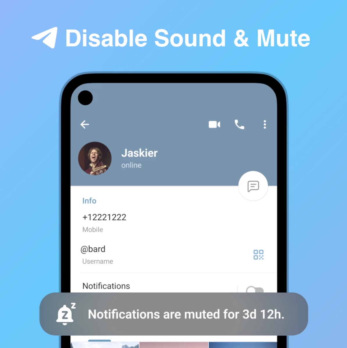 Telegram Messenger Updated With Custom Notification Sounds, Custom Mute Durations, More