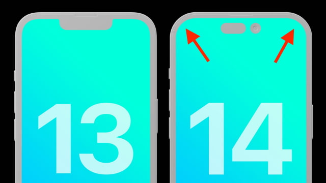 iPhone 14 Pro to Get Rounder Corners Matching Larger Camera Bump [Rumor]