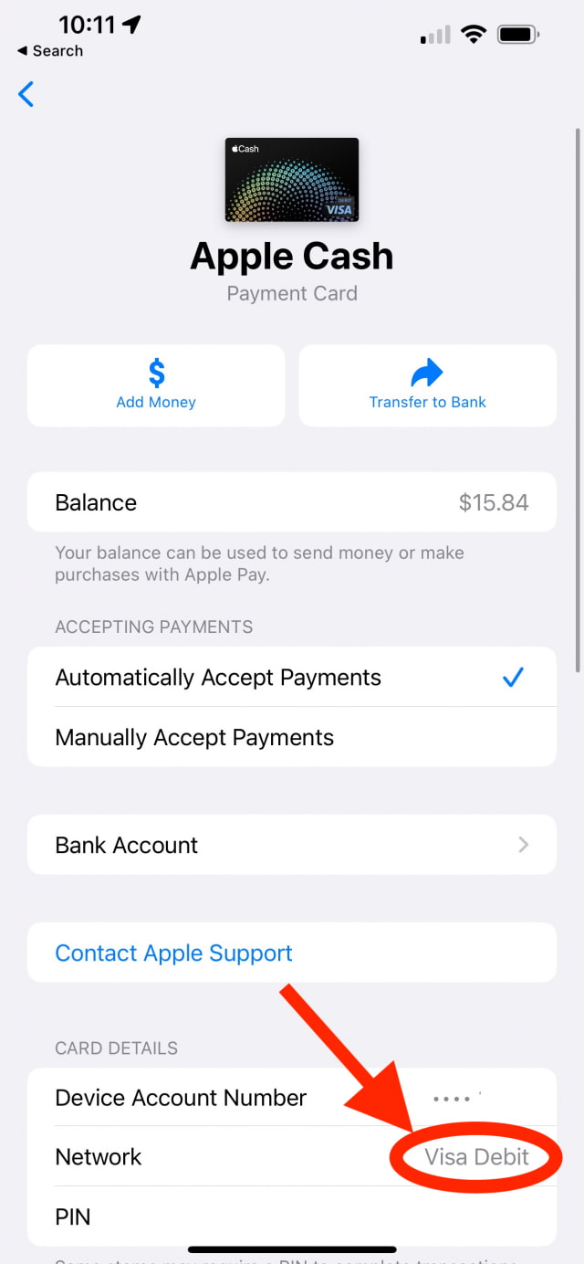 Apple Switches Apple Cash Accounts to Visa Debit from Discover