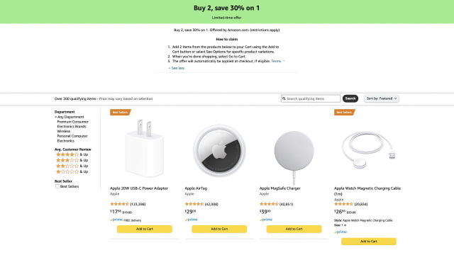 Huge Apple Accessories Sale: &#039;Buy 2, Save 30% On 1&#039; [Deal]
