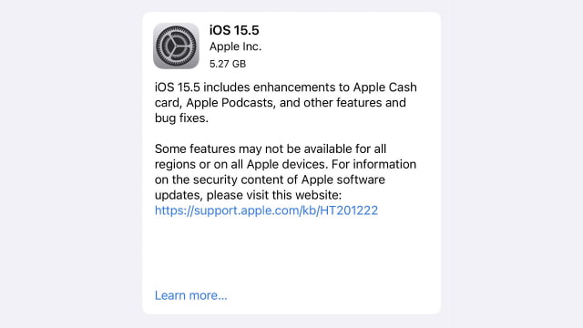 Apple Releases iOS 15.5 RC and iPadOS 15.5 RC [Download]