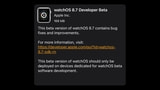 Apple Seeds watchOS 8.7 Beta to Developers [Download]