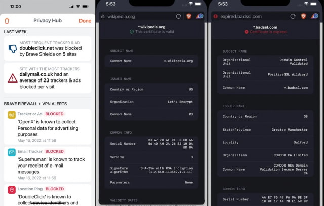 Brave Private Browser for iOS Debuts &#039;Privacy Hub&#039; [Video]