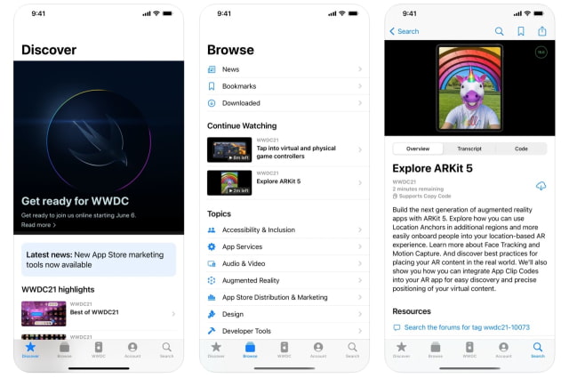 Apple Developer App Updated Ahead of WWDC 2022