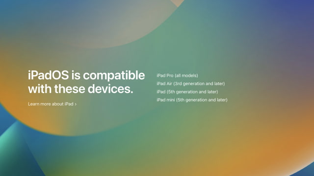 iPadOS 16 Compatible Devices