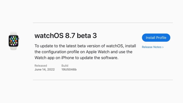 Apple Seeds watchOS 8.7 Beta 3 to Developers [Download]