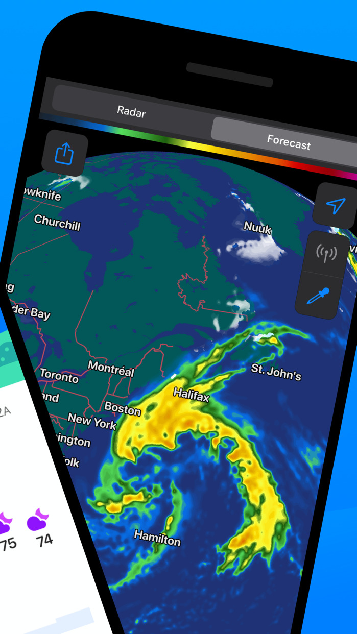 CARROT weather app gets new style of map layout, dual pane radar, and more.