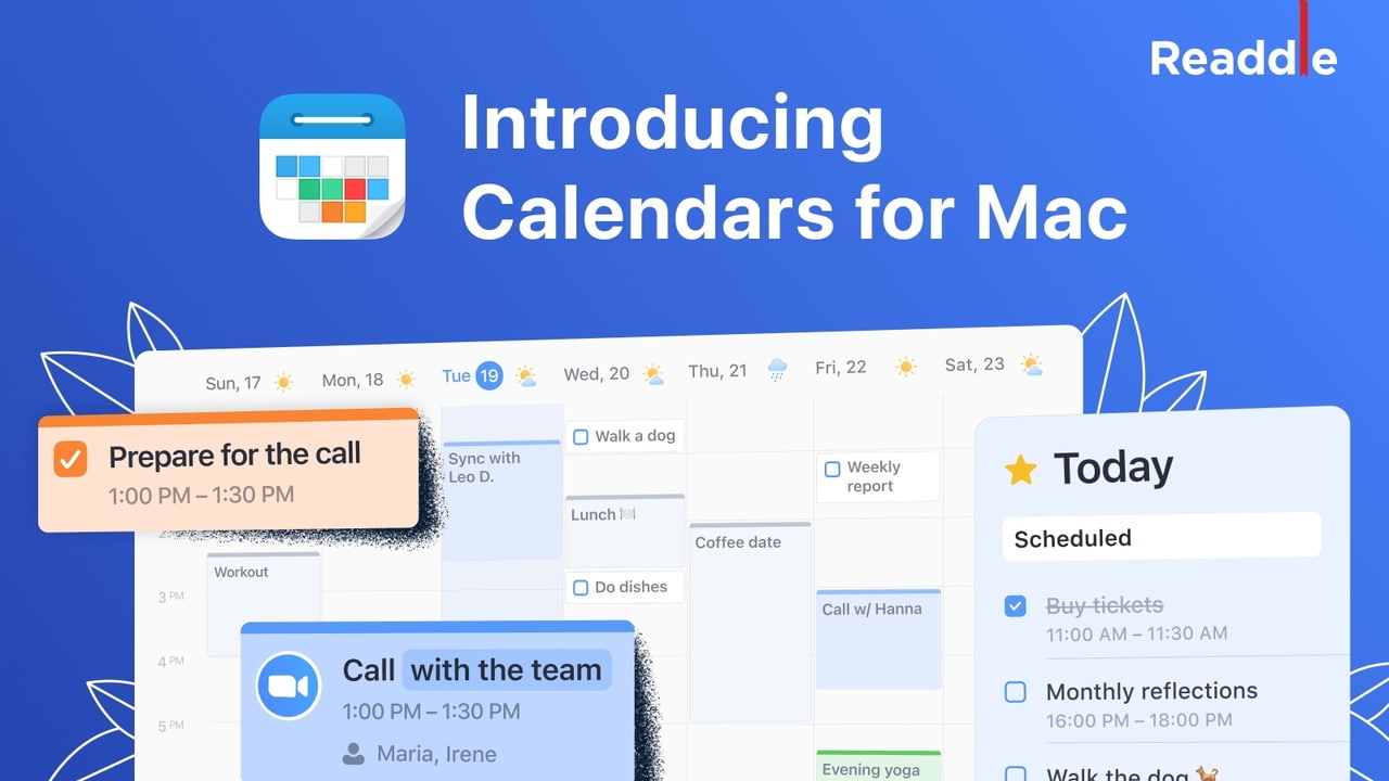 Readdle Launches Calendars App for Mac - iClarified