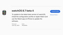 Apple Seeds watchOS 8.7 Beta 4 to Developers [Download]