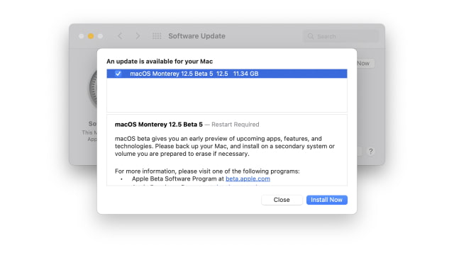 Apple Releases macOS Monterey 12.5 Beta 5 [Download]