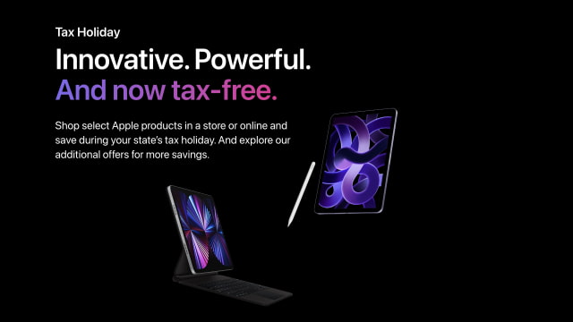 Apple Shares Dates and Product Eligibility for Upcoming &#039;Sales Tax Holiday&#039; in Various States