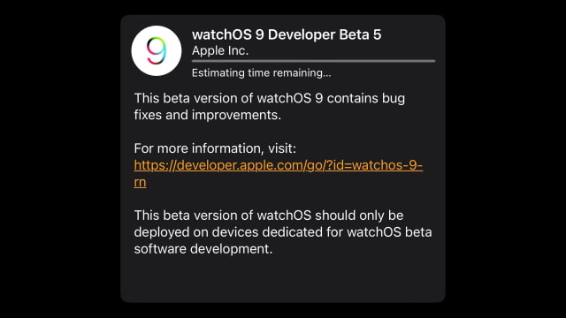 Apple Seeds watchOS 9 Beta 5 to Developers [Download]