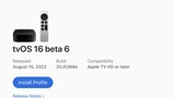 Apple Seeds tvOS 16 Beta 6 to Developers [Download]
