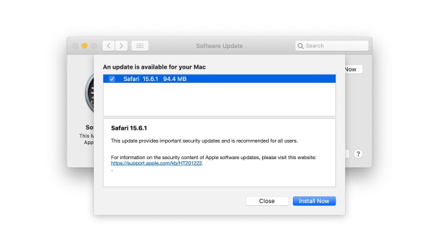 Apple Releases Safari 15.6.1 for macOS Big Sur and macOS Catalina