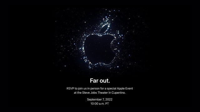 Apple Announces &#039;Far Out&#039; iPhone 14 Event on September 7