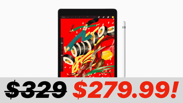 Apple 10.2-inch iPad On Sale for $279.99 [Lowest Price Ever]