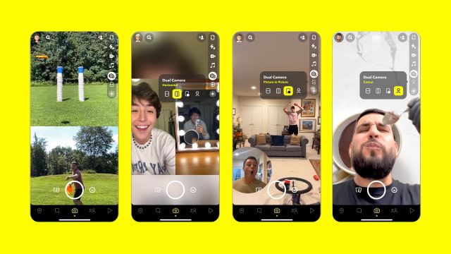 Snapchat Introduces Dual Camera