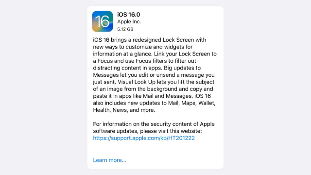 Apple Releases iOS 16 RC to Developers [Download]