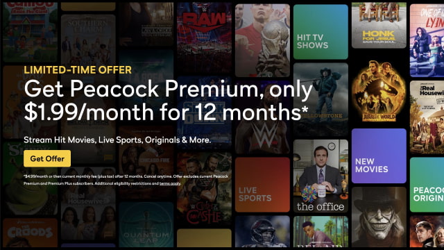 Peacock TV Premium Subscription On Sale for $19.99/Year or $1.99/Month [Deal]