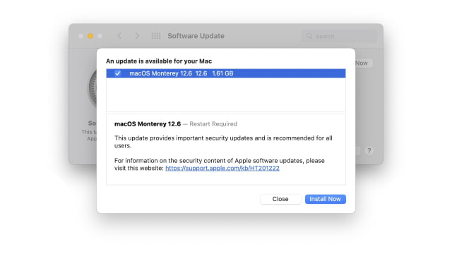 Apple Releases macOS Monterey 12.6 [Download]